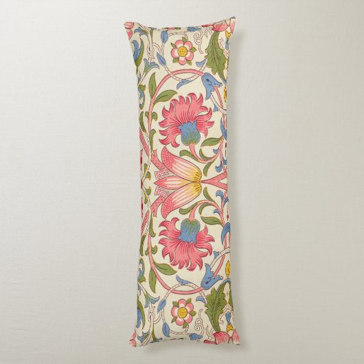 William Morris Lodden Spring Wallpaper Art Lichaamskussen (Achterkant (Verticaal))