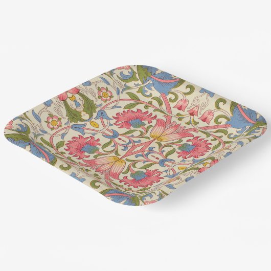 William Morris Lodden Spring Wallpaper Art Papieren Bordje (Gebogen)