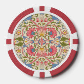 William Morris Lodden Spring Wallpaper Art Poker Chips (Voorkant)