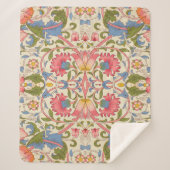 William Morris Lodden Spring Wallpaper Art Sherpa Deken (Voorkant)