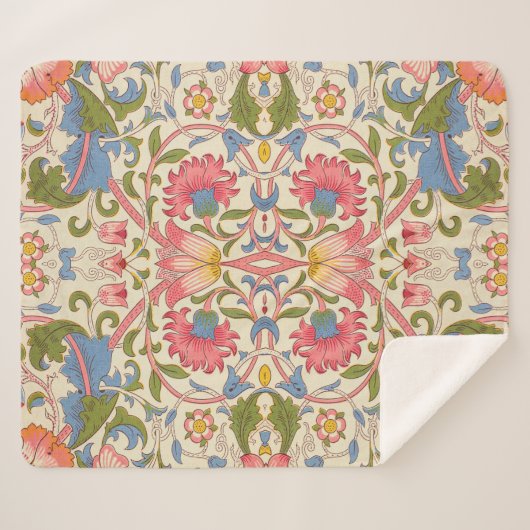 William Morris Lodden Spring Wallpaper Art Sherpa Deken (Voorkant (horizontaal))