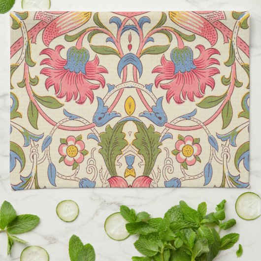 William Morris Lodden Spring Wallpaper Art Theedoek (Gevouwen)