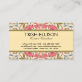 William Morris Lodden Spring Wallpaper Art Visitekaartje (Achterkant)