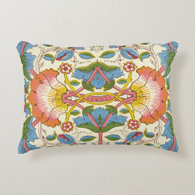 William Morris Loddon Blossom Floral Patterns Accent Kussen (Voorkant)