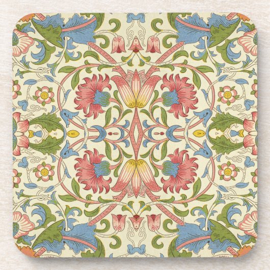 William Morris Loddon Blossom Floral Patterns Bier Onderzetter (Voorkant)