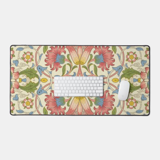William Morris Loddon Blossom Floral Patterns Bureaumat (Keyboard & Muis)