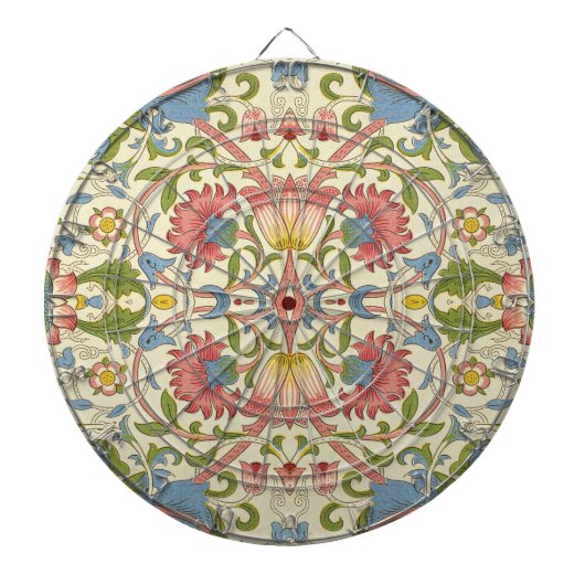 William Morris Loddon Blossom Floral Patterns Dartbord (Voorkant)