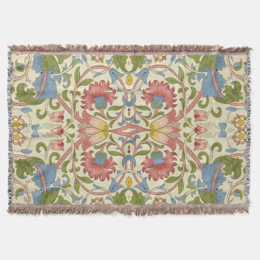William Morris Loddon Blossom Floral Patterns Deken (Voorkant)