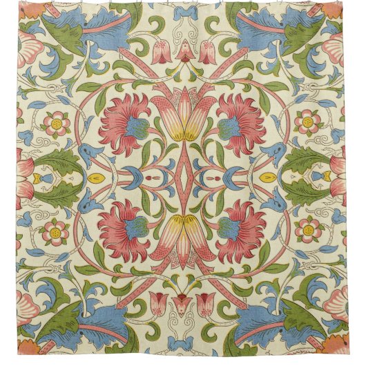 William Morris Loddon Blossom Floral Patterns Douchegordijn (Voorkant)