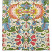 William Morris Loddon Blossom Floral Patterns Douchegordijn (Voorkant)