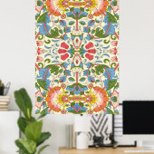 William Morris Loddon Blossom Floral Patterns Poster (Thuiskantoor)