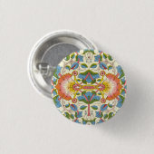William Morris Loddon Blossom Floral Patterns Ronde Button 3,2 Cm (Voorkant /achterkant)