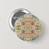 William Morris Loddon Blossom Floral Patterns Ronde Button 5,7 Cm (Voorkant /achterkant)