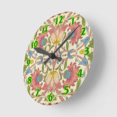 William Morris Loddon Blossom Floral Patterns Ronde Klok (Hoek)