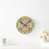 William Morris Loddon Blossom Floral Patterns Ronde Klok (Huis)