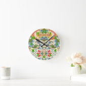 William Morris Loddon Blossom Floral Patterns Ronde Klok (Huis)