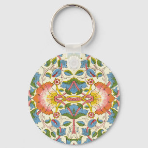 William Morris Loddon Blossom Floral Patterns Sleutelhanger