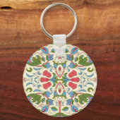 William Morris Loddon Blossom Floral Patterns Sleutelhanger (Achterkant)