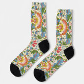 William Morris Loddon Blossom Floral Patterns Sokken (Links)