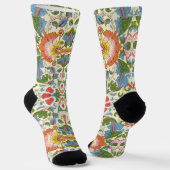 William Morris Loddon Blossom Floral Patterns Sokken (Gebogen)