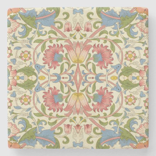 William Morris Loddon Blossom Floral Patterns Stenen Onderzetter (Voorkant)