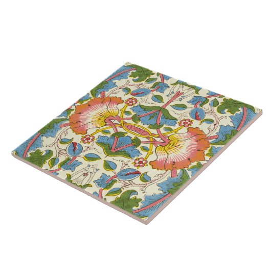 William Morris Loddon Blossom Floral Patterns Tegeltje (Zijkant)