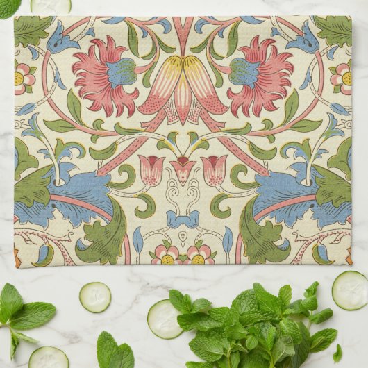 William Morris Loddon Blossom Floral Patterns Theedoek (Gevouwen)