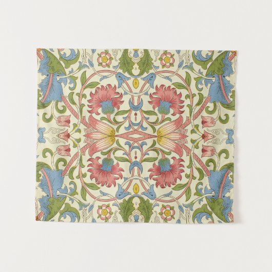 William Morris Loddon Blossom Floral Patterns Wandkleed (Voorkant (horizontaal))