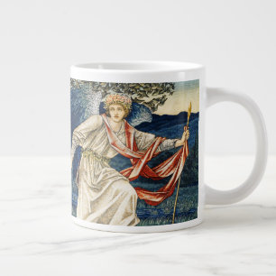 William Morris Love leidt Pilgrim Tapestry Grote Koffiekop