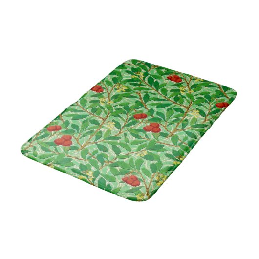 William Morris Lychee Tree Pattern, Light Green Badmat (Gekanteld)