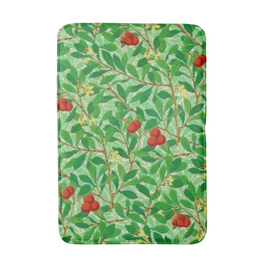 William Morris Lychee Tree Pattern, Light Green Badmat (Voorkant Verticaal)