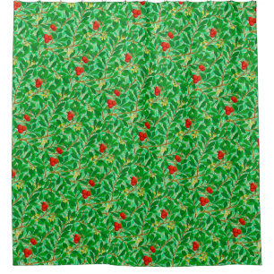 William Morris Lychee Tree Pattern, Light Green Douchegordijn