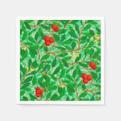 William Morris Lychee Tree Pattern, Light Green Servetten (Voorkant)