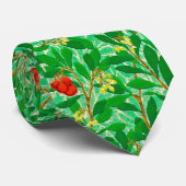 William Morris Lychee Tree Pattern, Light Green Stropdas (Opgerold)