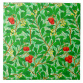 William Morris Lychee Tree Pattern, Light Green Tegeltje (Voorkant)
