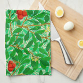 William Morris Lychee Tree Pattern, Light Green Theedoek (Quarter Fold)