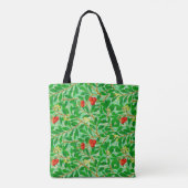 William Morris Lychee Tree Pattern, Light Green Tote Bag (Achterkant)