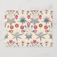William Morris Madeliefjes Bloemmotief Rood Oranje