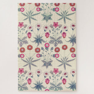 William Morris Madeliefjes Bloemmotief Rood Oranje Legpuzzel