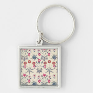 William Morris Madeliefjes Bloemmotief Rood Oranje Sleutelhanger