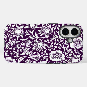 William Morris Mallow Bloem Vintage Ontwerp iPhone 16 Hoesje