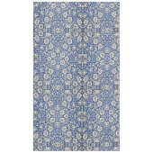 William Morris Mallow Bloemen Bloemen Bloemen Blau Tafelkleed (Voorkant)