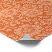 William Morris Mallow Bloemig Behangontwerp Poster (Hoek)