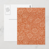 William Morris Mallow Floral Wallpaper Design Briefkaart (Voorkant / Achterkant)