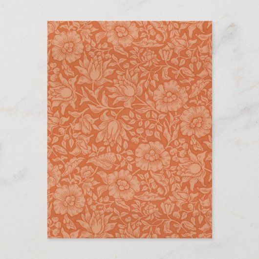 William Morris Mallow Floral Wallpaper Design Briefkaart (Voorkant)