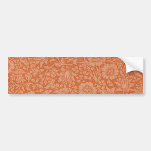 William Morris Mallow Floral Wallpaper Design Bumpersticker