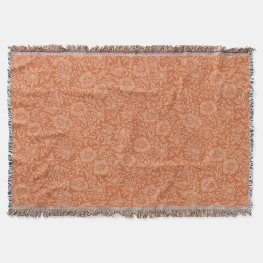 William Morris Mallow Floral Wallpaper Design Deken (Voorkant)