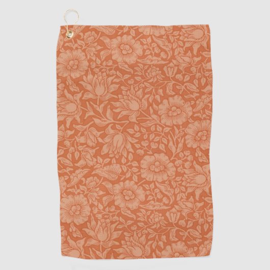 William Morris Mallow Floral Wallpaper Design Golfhanddoek (Voorkant)