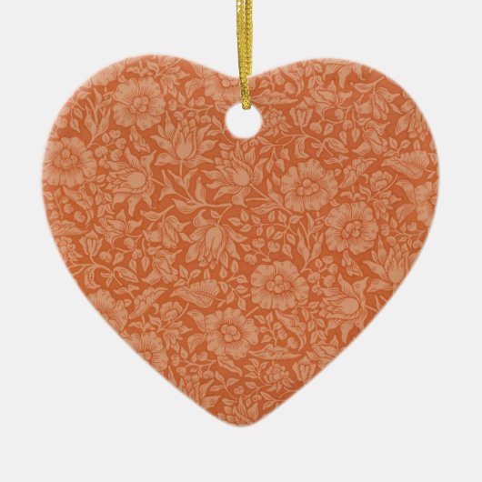 William Morris Mallow Floral Wallpaper Design Keramisch Ornament (Voorkant)