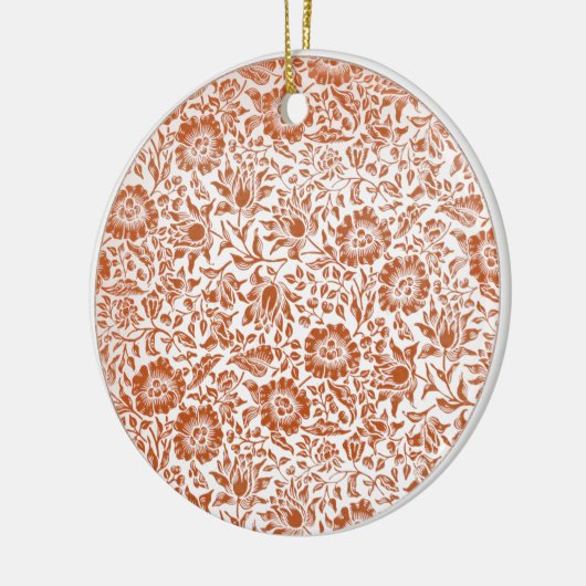 William Morris Mallow Floral Wallpaper Design Keramisch Ornament (Links)